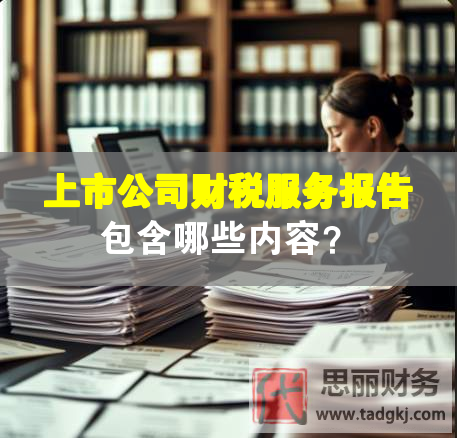 上市公司財(cái)稅服務(wù)報(bào)告包含哪些內(nèi)容？
