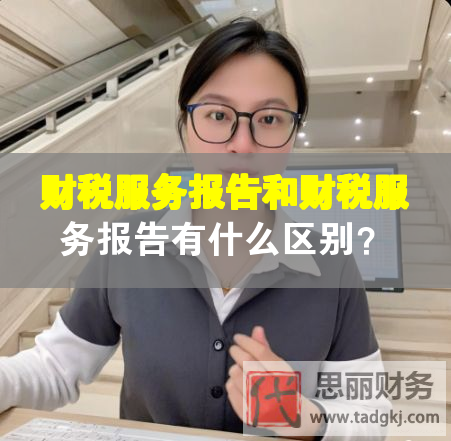 財(cái)稅服務(wù)報(bào)告和財(cái)稅服務(wù)報(bào)告有什么區(qū)別？
