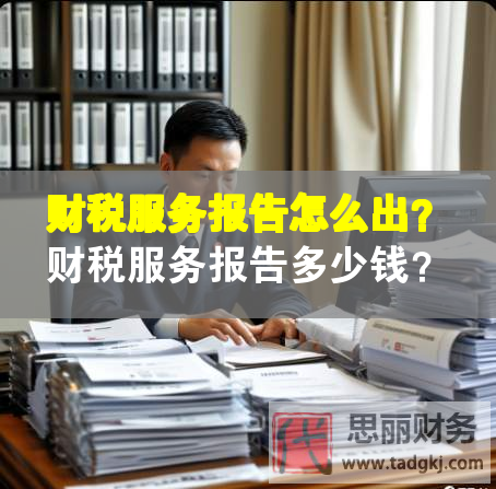 財稅服務報告怎么出？財稅服務報告多少錢？
